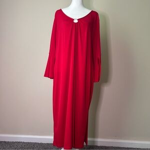 Glamour Red Long Sleeve Dress